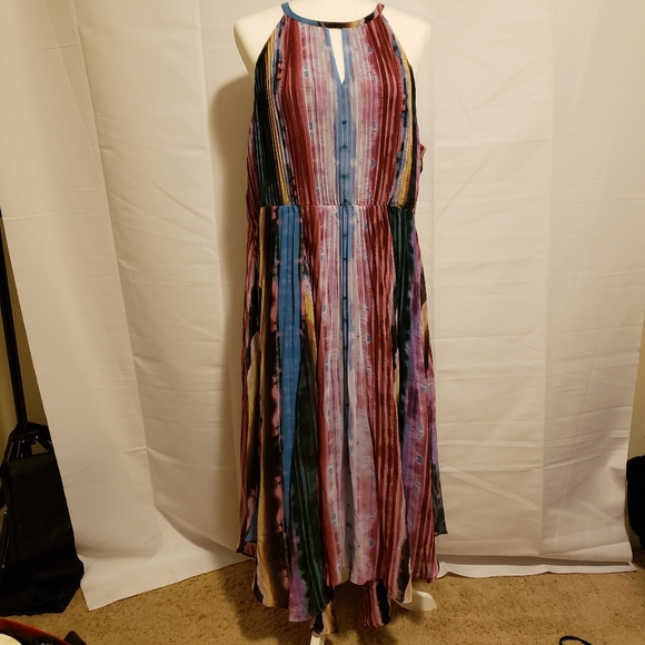 INC International Concepts Dresses & Skirts - INC Multi Color Rainbow Maxi Dress Size XL